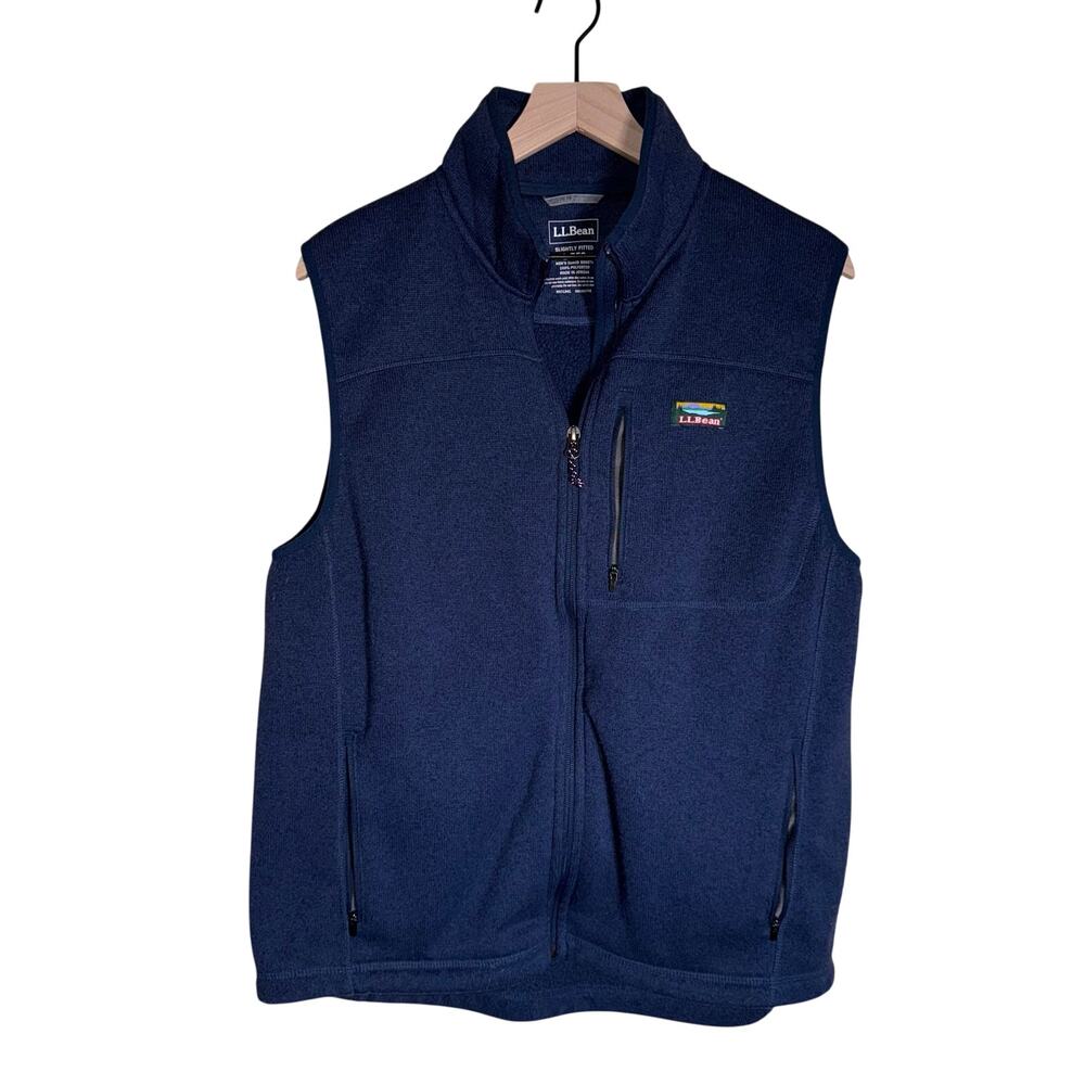 L.L. BEAN gorpcore better sweater zip up fleece lined winter vest L